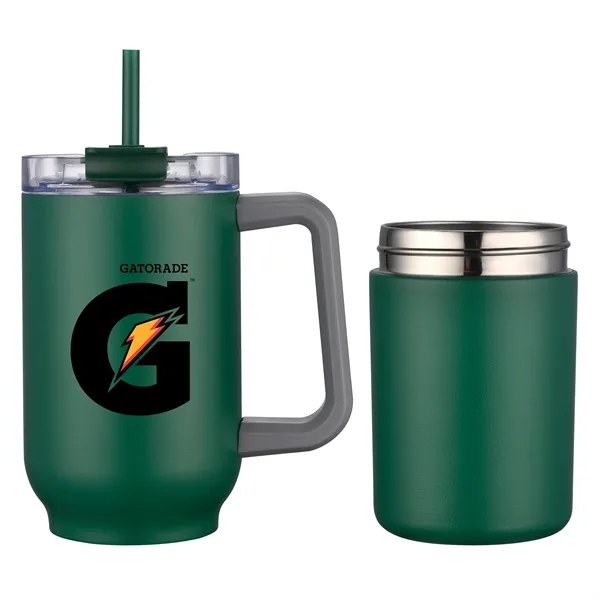 22 oz. vacuum sealed travel mug with can insulators and color... from ASI 68190 Lungsal / Lungsal