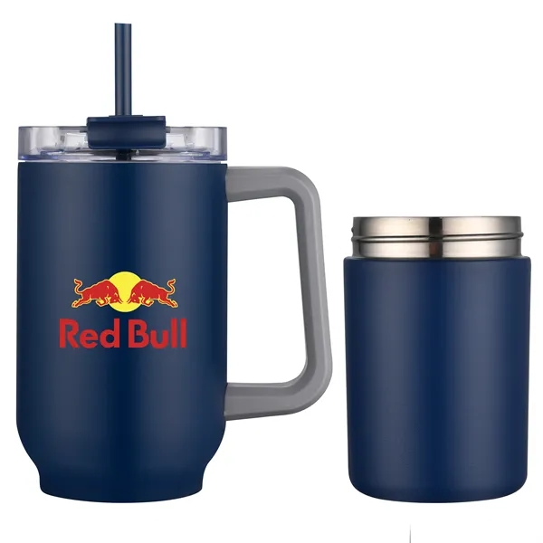 22 oz. vacuum sealed travel mug with can insulators and color... from ASI 68190 Lungsal / Lungsal