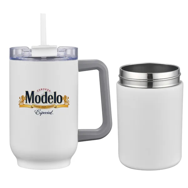 22 oz. vacuum sealed travel mug with can insulators and color... from ASI 68190 Lungsal / Lungsal
