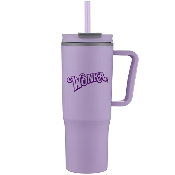 30 oz. double walled plastic travel mug with color matching handle... from ASI 68190 Lungsal / Lungsal