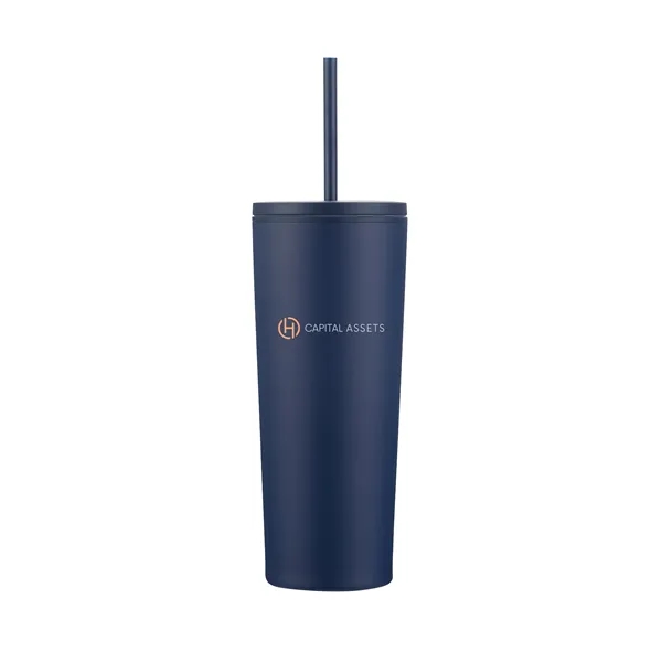 24 oz. vacuum sealed travel mugs with powdered finish and color... from ASI 68190 Lungsal / Lungsal