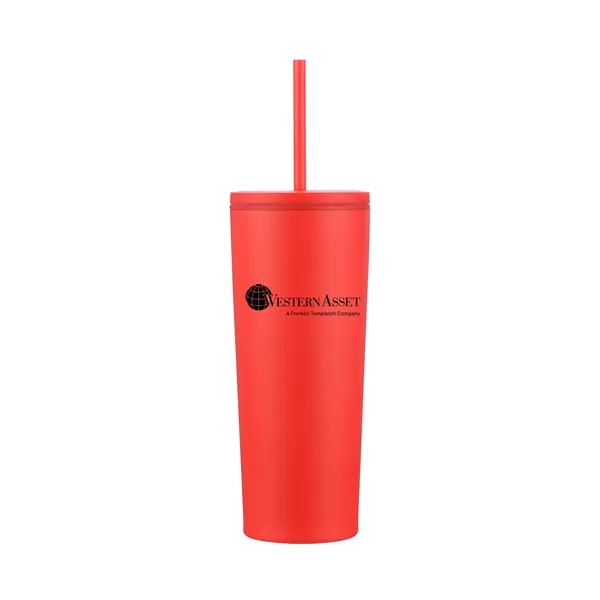 24 oz. vacuum sealed travel mugs with powdered finish and color... from ASI 68190 Lungsal / Lungsal
