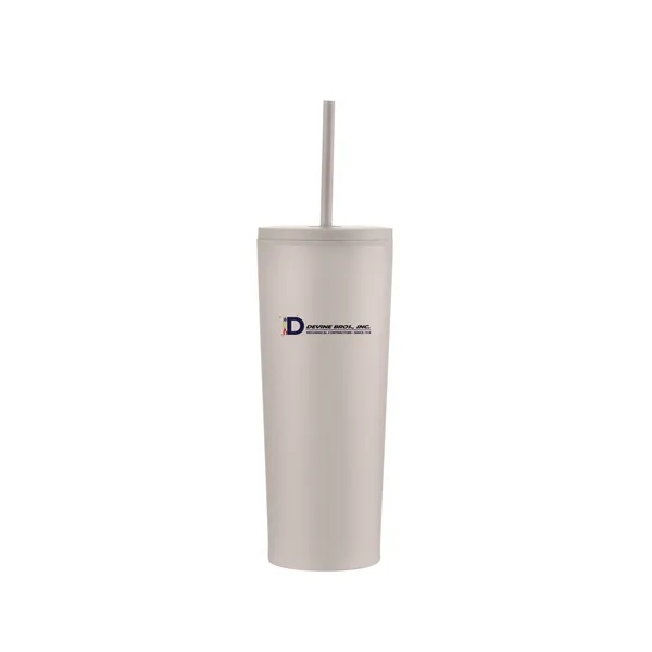 24 oz. vacuum sealed travel mugs with powdered finish and color... from ASI 68190 Lungsal / Lungsal