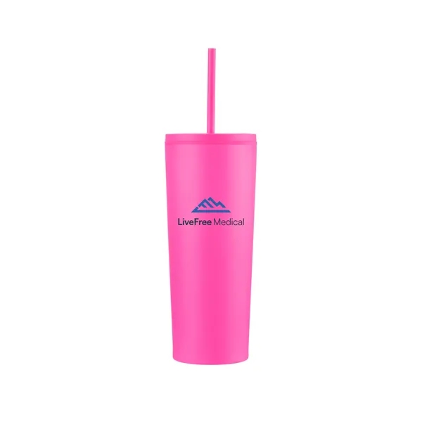 24 oz. vacuum sealed travel mugs with powdered finish and color... from ASI 68190 Lungsal / Lungsal