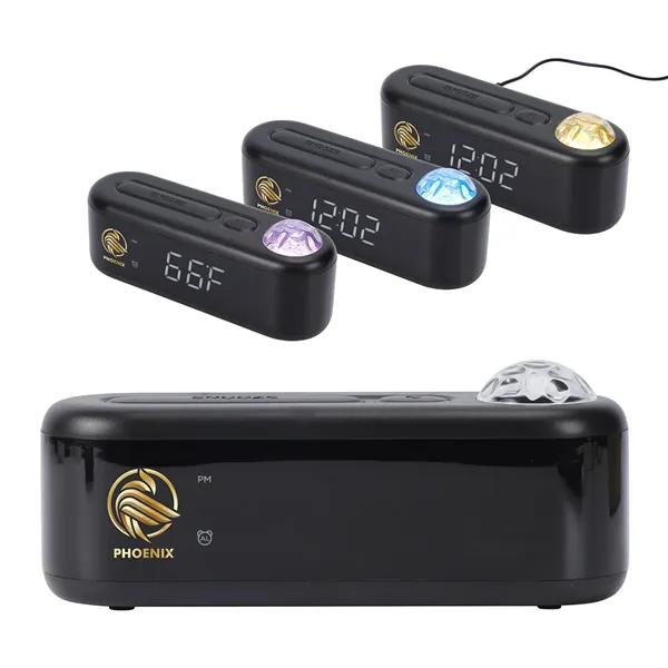 Digital Alarm Clock with Ocean & Aurora Ceiling Projection... from ASI 36730 Ariel Premium Supply Inc