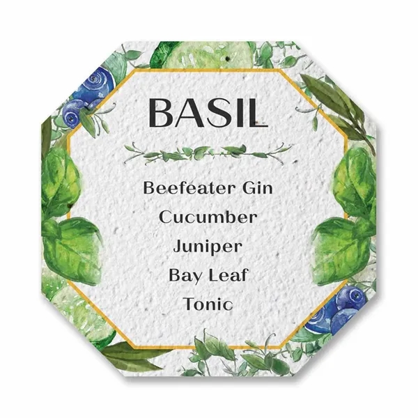 Seed Paper Coaster, Octagon.... from ASI 40646 Bloomin Promotions / Bloomin' Promotions™