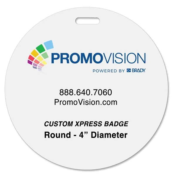 One- or two-sided name badges digitally printed in full color &... from ASI 79898 Promovision / PROMOVISION