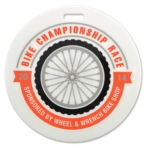 One- or two-sided name badges digitally printed in full color &... from ASI 79898 Promovision / PROMOVISION