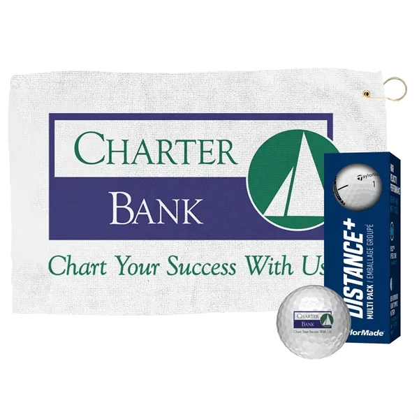 A sleeve of TaylorMade Distance Plus golf balls and a 24"... from ASI 38120 Ball Pro / Diversified Quality Kitchenware