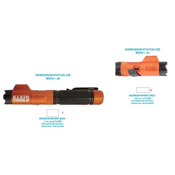 Klein Rechargeable LED Flashlight with Laser. 350 Lumens with pocket clip... from ASI 41561 Brand Box USA, LLC