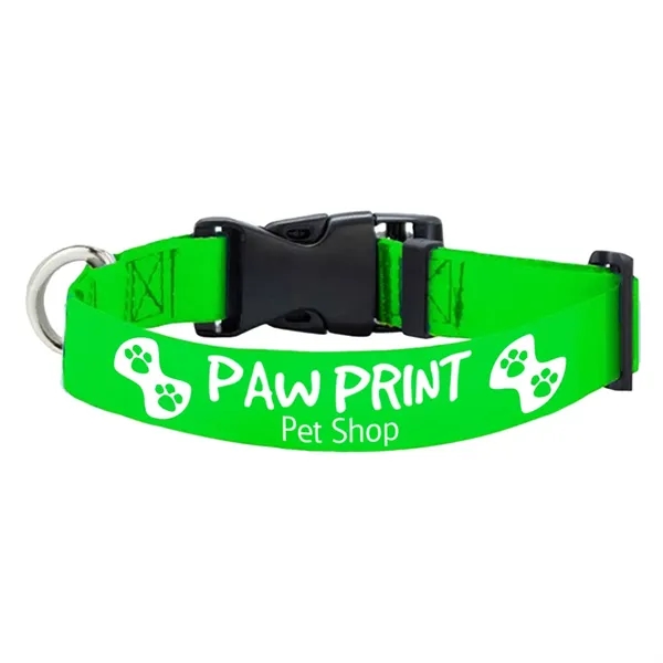 Adjustable rPET polyester pet collar with strong buckle release.... from ASI 39552 BEL Promo