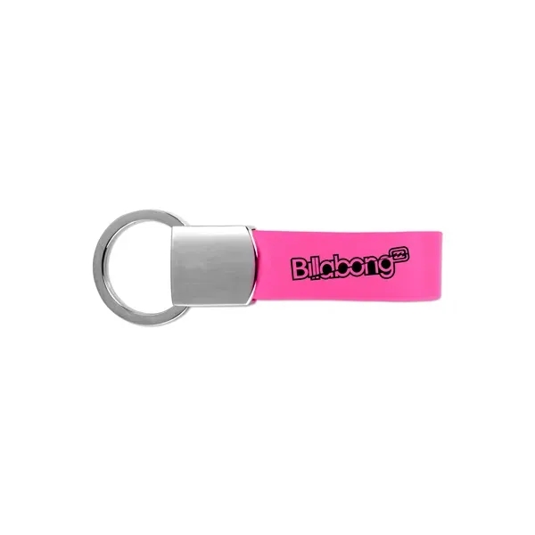 2 3/4" x 5/8" leather keychain with pull and twist design.... from ASI 98360 WOWLine / WOWLine®