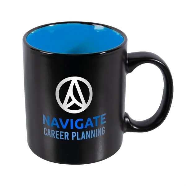 These 11 oz black matte mugs are smooth molded with ceramic... from ASI 62088 IDProductsource