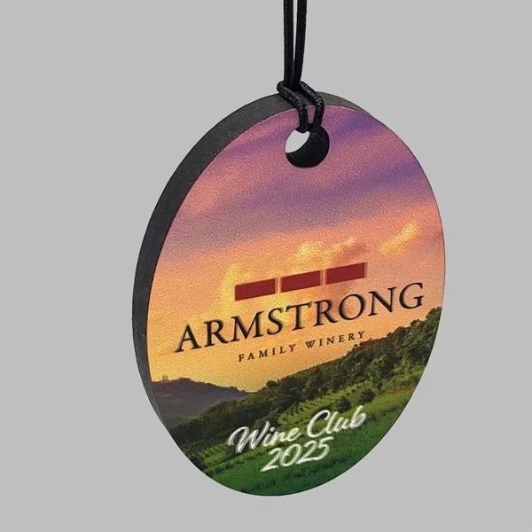 Recycled Wood Bottle Neck Charm Full Color Digital graphic.... from ASI 72521 Morris Magnets / Laser Cuts