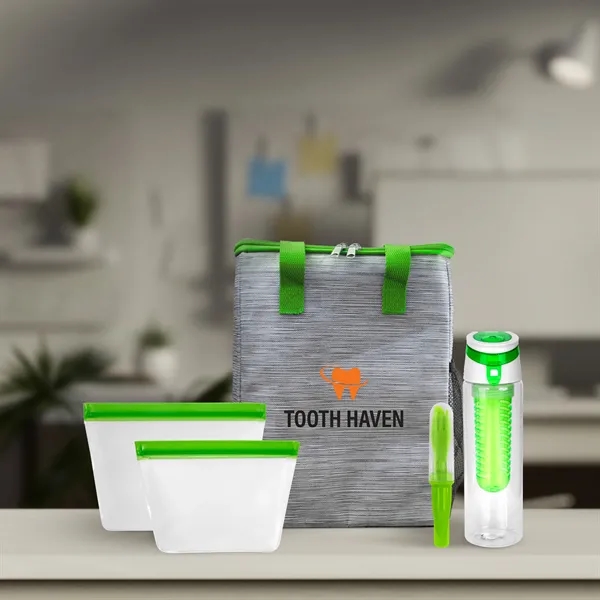 Reusable Beverage & Cutlery Tote Set... from ASI 30208 A P Specialties / AP Specialties