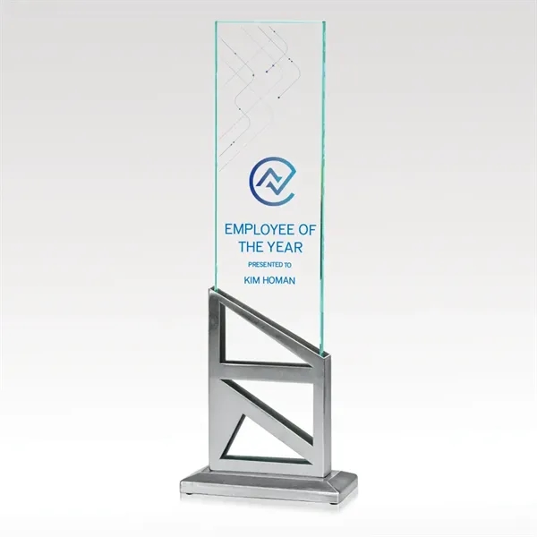 Award crafted from jade glass; offered in several size options.... from ASI 93986 Visions/Awardcraft / Visions Awards