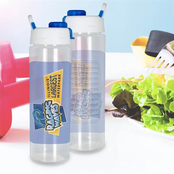 Two Tone Pop Up 24 oz. Full Color Debossed Bottle... from ASI 30208 A P Specialties / AP Specialties