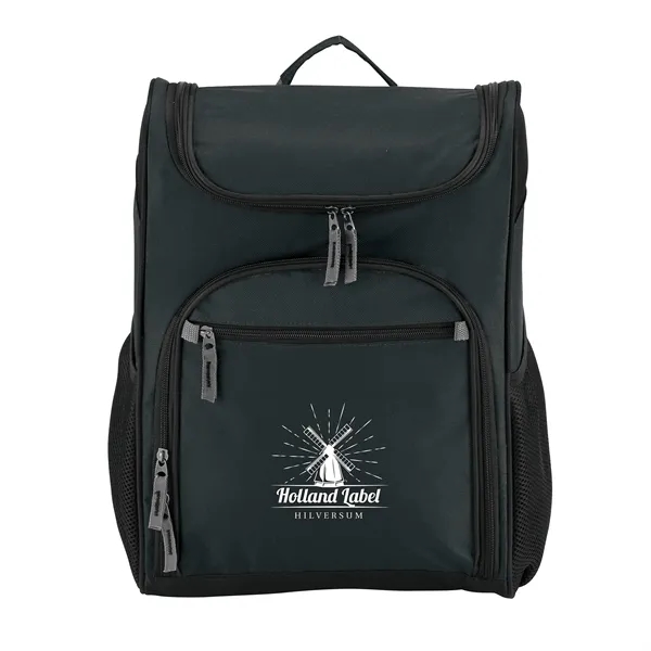 rPET Top Loading Laptop Backpack is made of recycled polyester and... from ASI 86565 Seville Gear