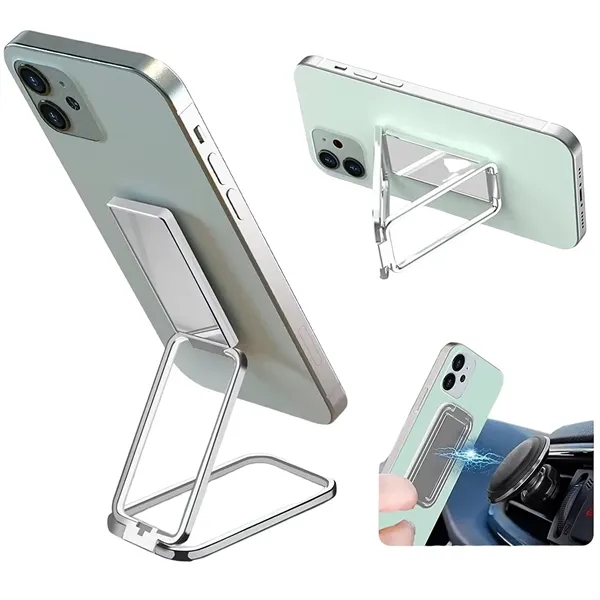 Metal foldable finger grip phone stand plus laser engraving on 1... from ASI 37218 Athena Promo (tm)