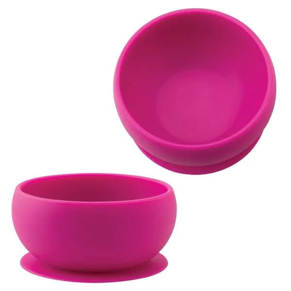 Silicone bowl with a suction base that adheres firmly to surfaces.... from ASI 62190 Illini