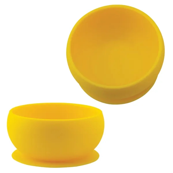 Silicone bowl with a suction base that adheres firmly to surfaces.... from ASI 62190 Illini