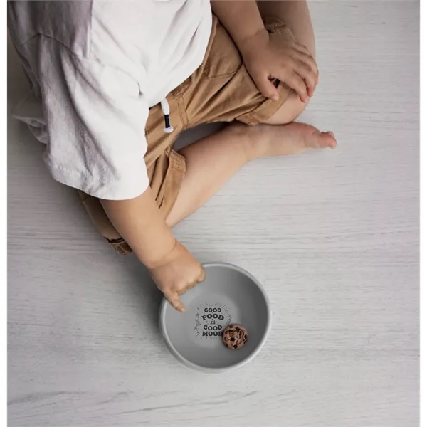 Silicone bowl with a suction base that adheres firmly to surfaces.... from ASI 62190 Illini