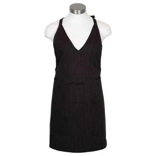 Formal V-neck polyester cotton twill apron featuring a plunging neckline.... from ASI 36558 Aprons, Etc.