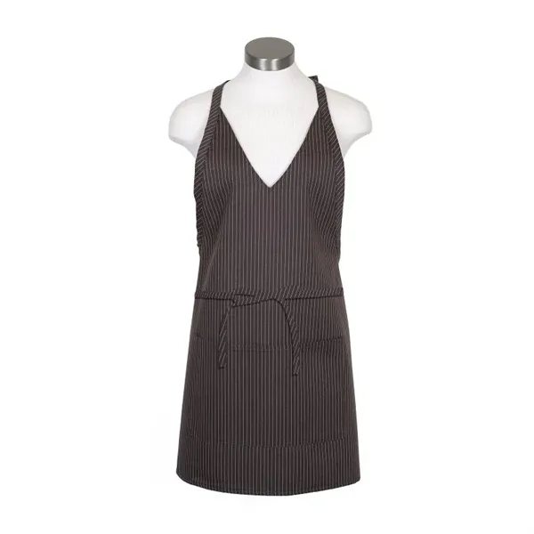 Formal V-neck polyester cotton twill apron featuring a plunging neckline.... from ASI 36558 Aprons, Etc.
