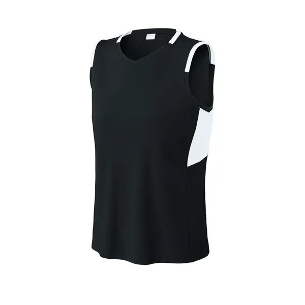 Sport-Tek Women's Club Sleeveless V-Neck... from ASI 84863 SanMar