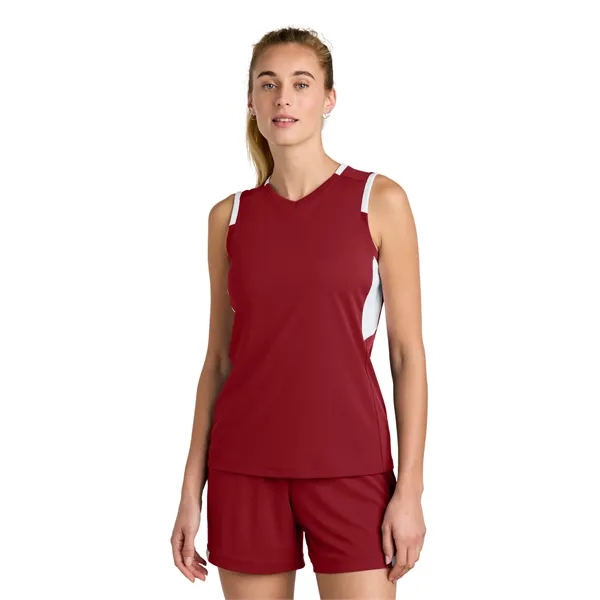Sport-Tek Women's Club Sleeveless V-Neck... from ASI 84863 SanMar