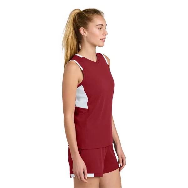 Sport-Tek Women's Club Sleeveless V-Neck... from ASI 84863 SanMar