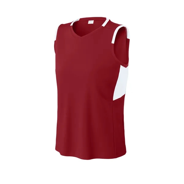Sport-Tek Women's Club Sleeveless V-Neck... from ASI 84863 SanMar