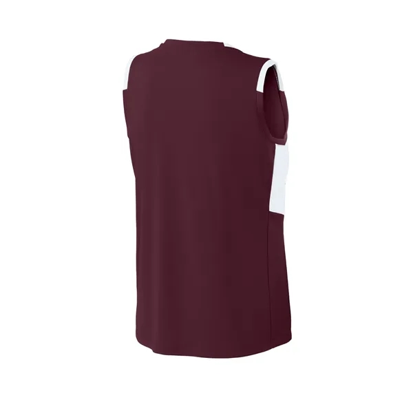 Sport-Tek Women's Club Sleeveless V-Neck... from ASI 84863 SanMar