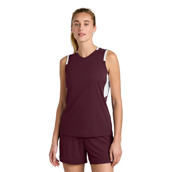 Sport-Tek Women's Club Sleeveless V-Neck... from ASI 84863 SanMar