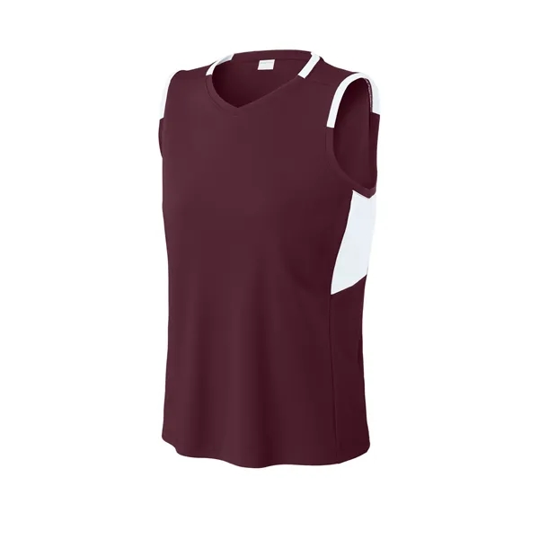 Sport-Tek Women's Club Sleeveless V-Neck... from ASI 84863 SanMar