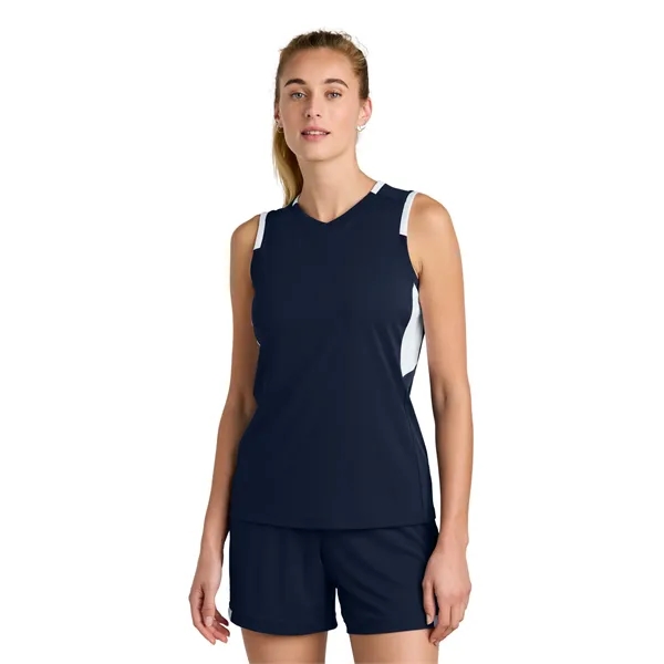 Sport-Tek Women's Club Sleeveless V-Neck... from ASI 84863 SanMar