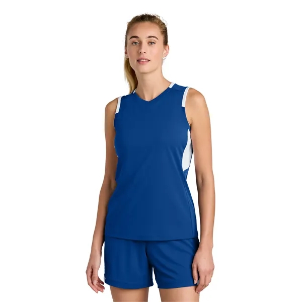 Sport-Tek Women's Club Sleeveless V-Neck... from ASI 84863 SanMar