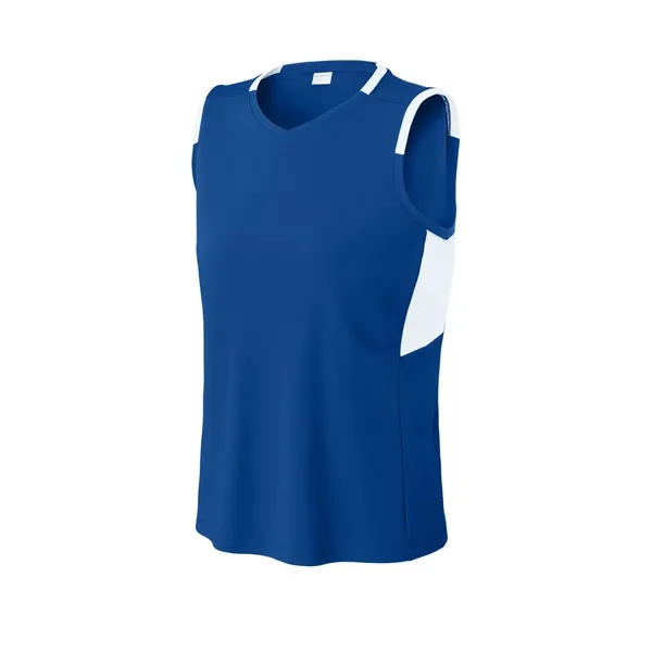 Sport-Tek Women's Club Sleeveless V-Neck... from ASI 84863 SanMar