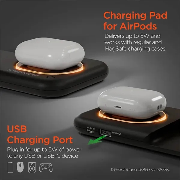 4-in-1 Desktop Charging. Wireless charging for your iPhone, Apple Watch, and... from ASI 61005 Hirsch Gift Inc