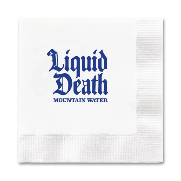 5" folded recycled paper 3-ply beverage napkin. FSC certified and made... from ASI 91880 Tranter Graphics Inc