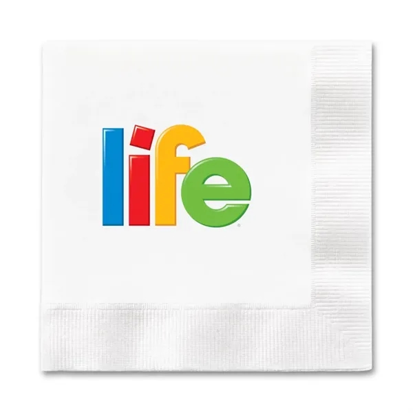 5" x 5" digitally printed three-ply paper beverage napkin made in... from ASI 91880 Tranter Graphics Inc