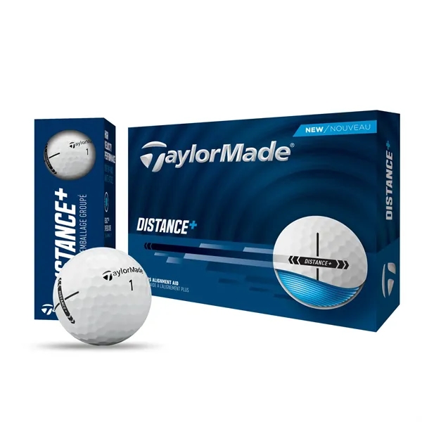 TaylorMade Distance+ golf balls; Box contains 12 white balls and includes... from ASI 38120 Ball Pro / Diversified Quality Kitchenware