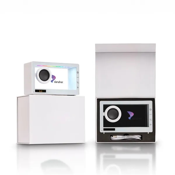 The Iridesco Transparent Bluetooth Speaker delivers immersive 5W sound and vibrant... from ASI 91435 Tomax USA