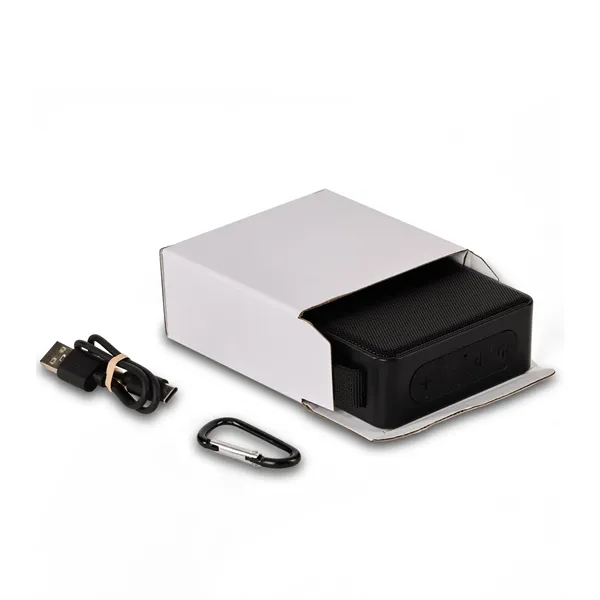 Compact 3W Bluetooth 5.4 speaker with IPX5 water resistance, carabiner, 2-hour... from ASI 91435 Tomax USA