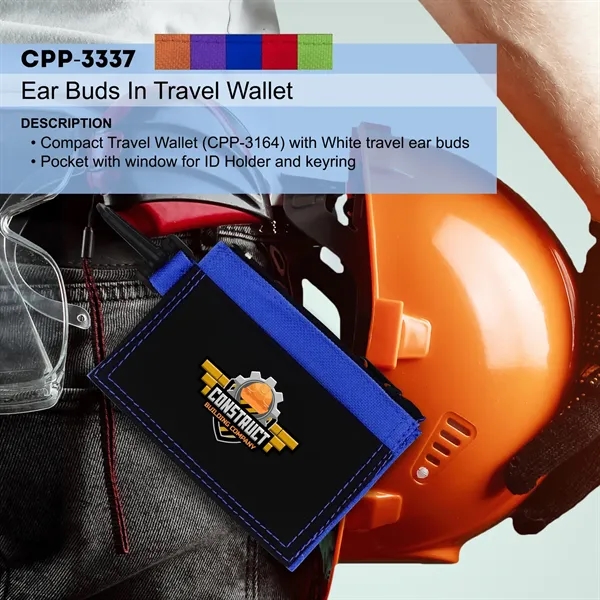 Ear Buds in Travel Wallet... from ASI 30208 A P Specialties / AP Specialties