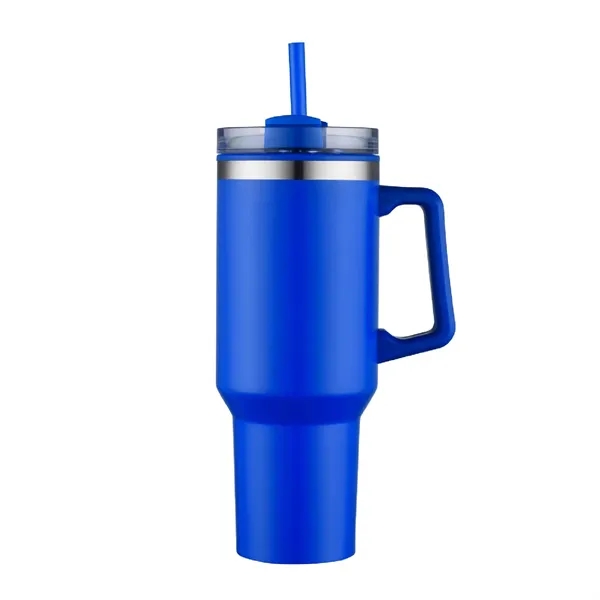 40 oz. Double Wall Insulated Travel Mug with Handle and Straw... from ASI 39820 Opusline (Benmex)