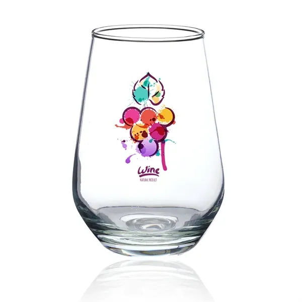 16 oz. Vaso Silicia wine glasses with a stemless, clear, orb-like... from ASI 39552 BEL Promo