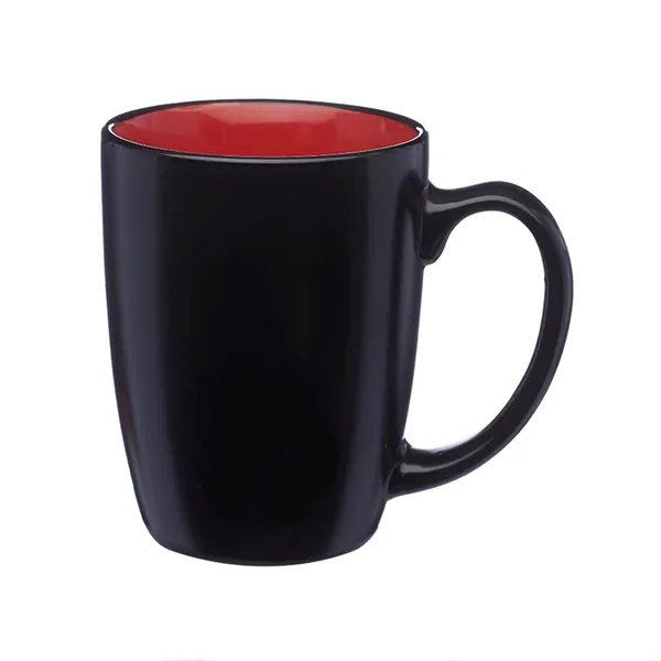 Dual-tone coffee mug of 12 oz. capacity plus 1 color silkscreen... from ASI 37218 Athena Promo (tm)