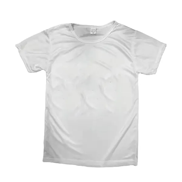 Crew neck 3.83 oz. polyester t-shirt plus full color heat transfer... from ASI 37218 Athena Promo (tm)