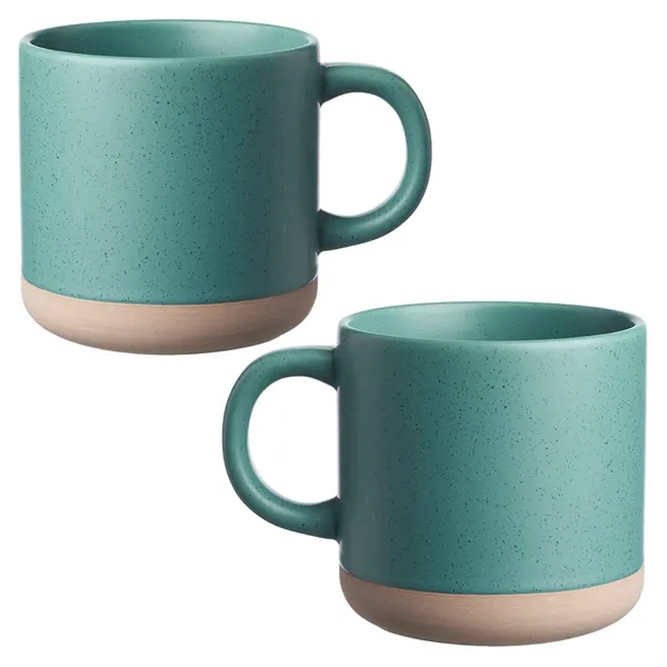 11 oz speckled clay coffee mug plus 1 color silkscreen imprint... from ASI 37218 Athena Promo (tm)